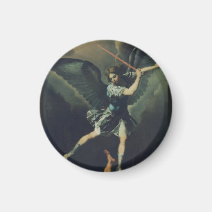 Saint Archangel Michael besegrar djävulen Magnet