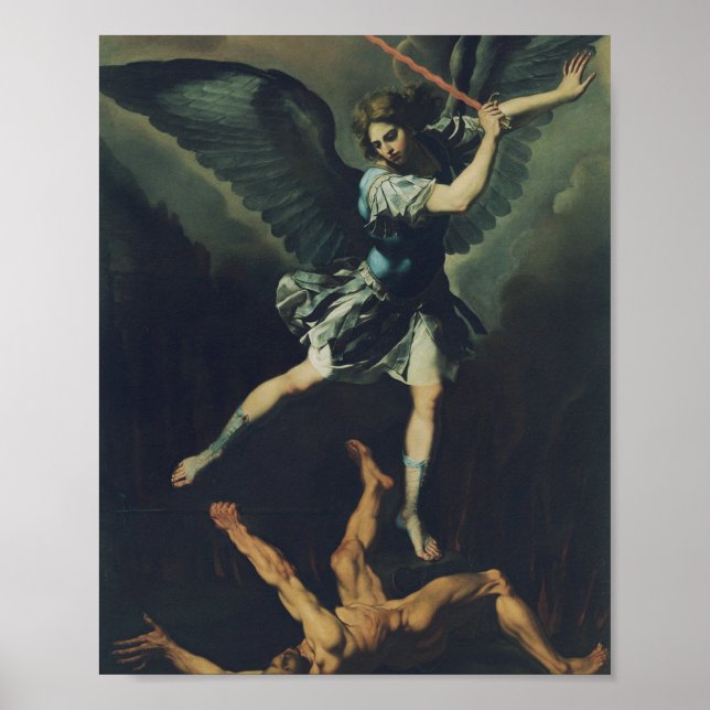Saint Archangel Michael besegrar djävulen Poster (Framsidan)