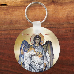 Saint Archangels Michael och Gabriel Nyckelring