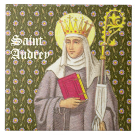 Saint Audrey (Etheldreda) (P 003) Kakelplatta
