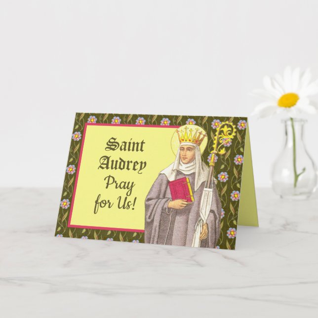 Saint Audrey (Etheldreda) (P 003)-kort Kort (Liten växt)