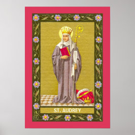 Saint Audrey (Etheldreda) (P 003) Poster