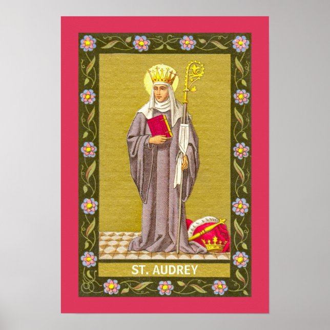 Saint Audrey (Etheldreda) (P 003) Poster (Framsidan)