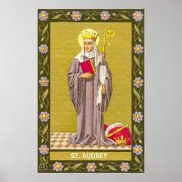 Saint Audrey (Etheldreda) (P 003) Poster