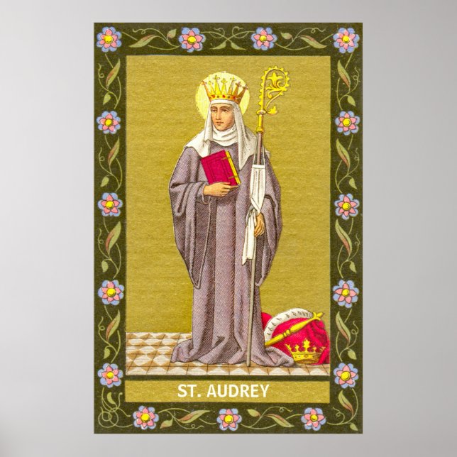 Saint Audrey (Etheldreda) (P 003) Poster (Framsidan)