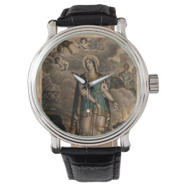 Saint Augusta Färgad lithograph Armbandsur