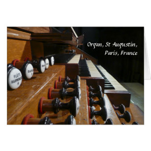 Saint Augustin-organ Hälsningskort