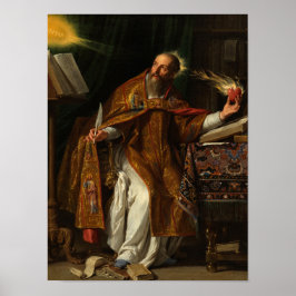 Saint Augustine, 1645 av Philippe de Champaigne Poster