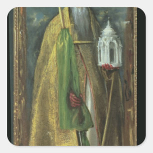 Saint Augustine av Hippo 1590 Fyrkantigt Klistermärke