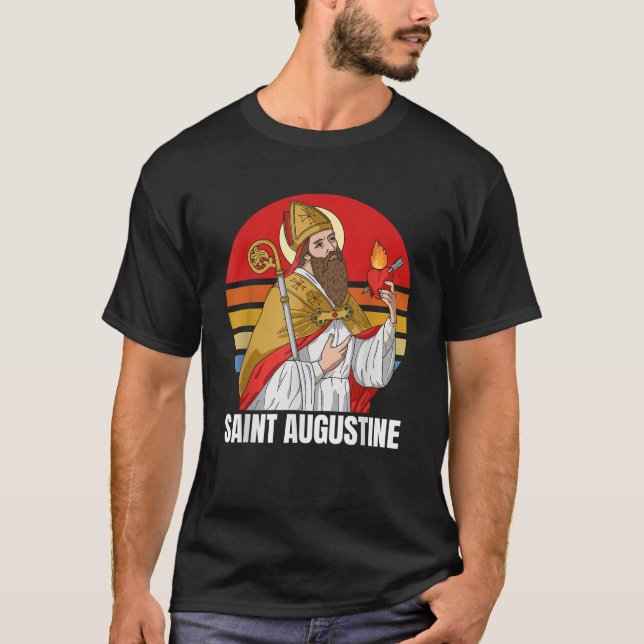 Saint Augustine av Hippo-katolik T Shirt (Framsida)