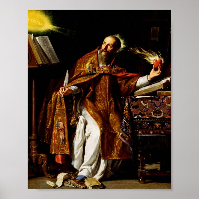 Saint Augustine av Hippo Poster (Framsidan)