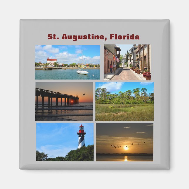 Saint Augustine Beach, Florida Magnet (Framsidan)