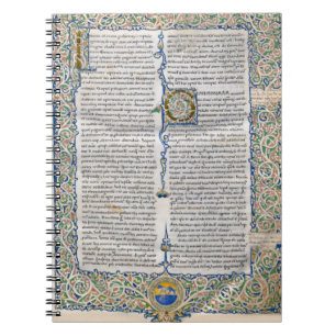 Saint Augustine City of God Medieval Manuscript Anteckningsbok