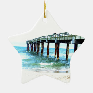 Saint Augustine Fishing Pier Julgransprydnad Keramik