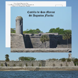Saint Augustine FL Castillo de San Marcos Fortress Vykort