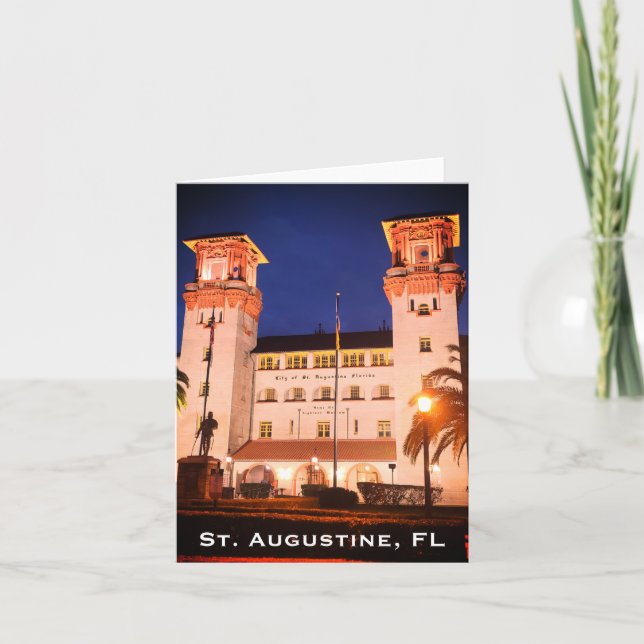 Saint Augustine, FL - Hotel Alcazar Kort (Framsida)