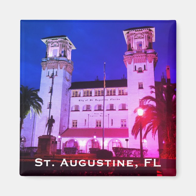 Saint Augustine, FL - Hotel Alcazar Magnet (Framsidan)