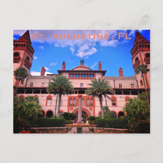 Saint Augustine, FL - Ponce de Leon Hotel Vykort (Framsida)