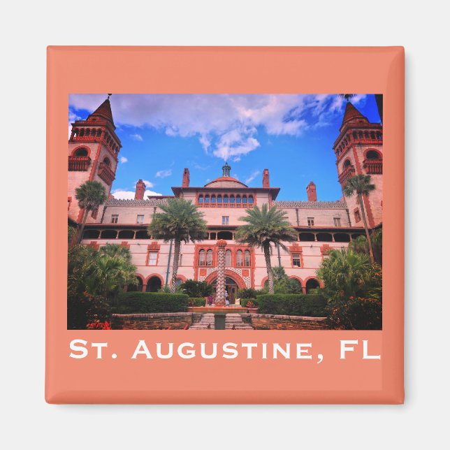 Saint Augustine, FL - Ponce de Leon Magnet (Framsidan)
