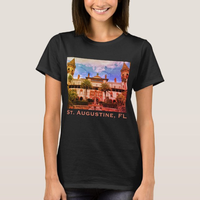 Saint Augustine, FL - Ponce de Leon T-Shirt (Framsida)
