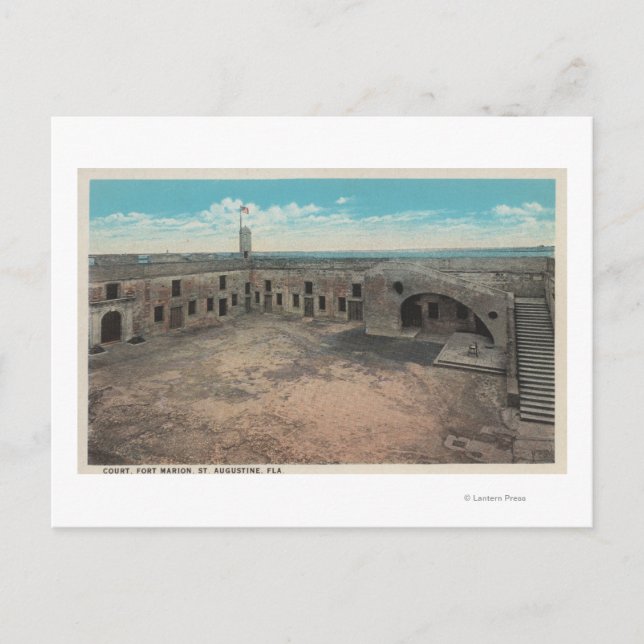 Saint Augustine, Florida - Birds Öga av Ft. Mario Vykort (Framsida)