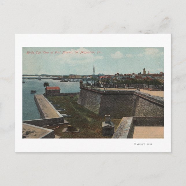 Saint Augustine, Florida - Ft-flyg. Marion Vykort (Framsida)