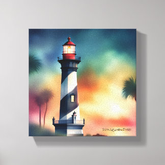 Saint Augustine Florida Lighthouse Art V133 Canvastryck