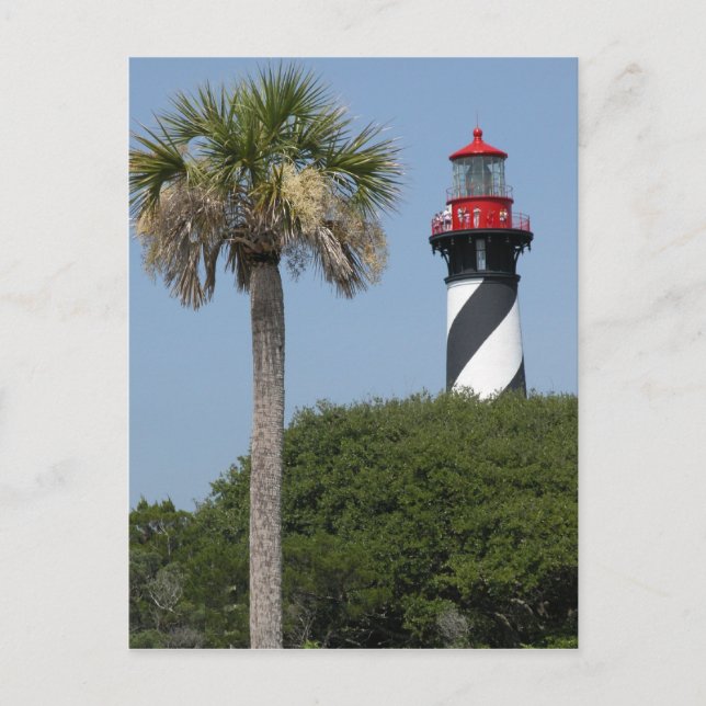 Saint Augustine Florida Lighthouse Vykort (Framsida)
