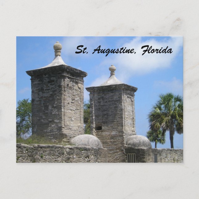 Saint Augustine Florida Postcard Vykort (Framsida)
