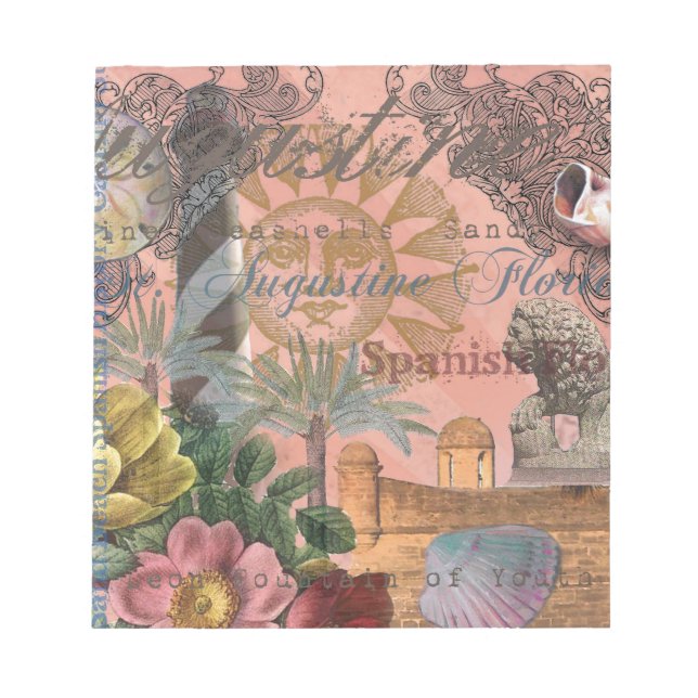 saint augustine florida-resantik konst anteckningsblock (Framsida)