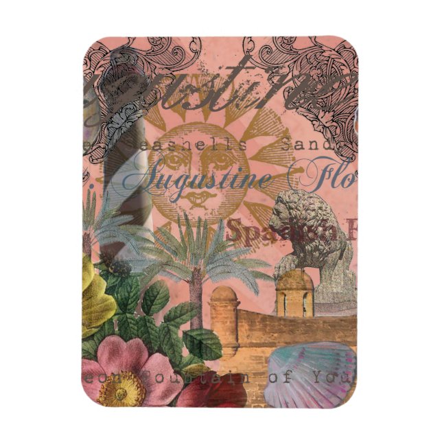 saint augustine florida-resantik konst magnet (Vertikal)