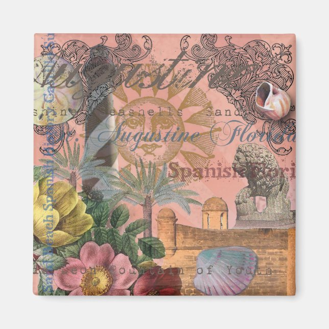 saint augustine florida-resantik konst magnet (Framsidan)