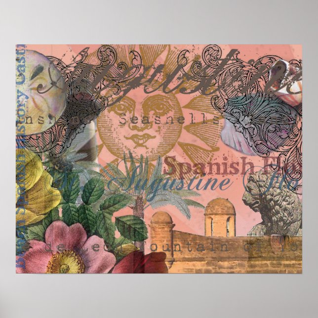 saint augustine florida-resantik konst poster (Framsidan)