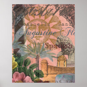 saint augustine florida-resantik konst poster