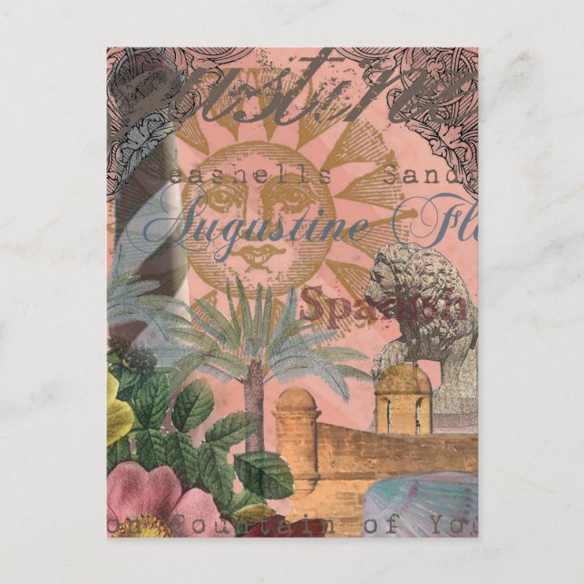 saint augustine florida-resantik konst vykort (Framsida)