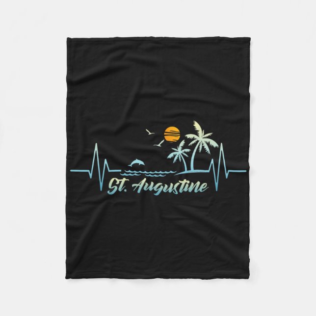 Saint Augustine Florida Souvenir Påsklov St. Au Fleecefilt (Framsidan)