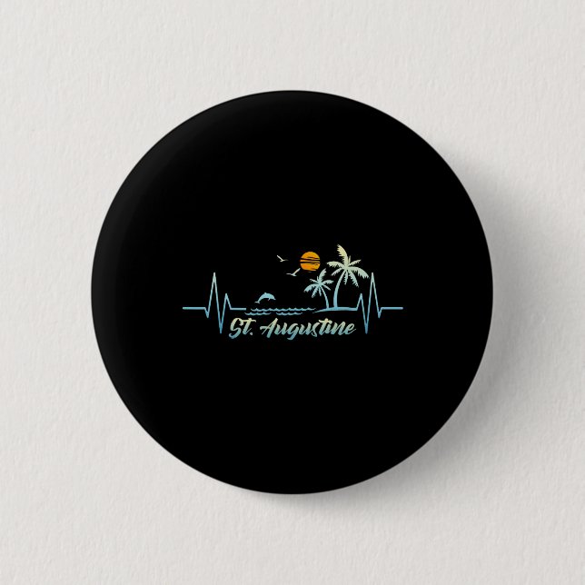 Saint Augustine Florida Souvenir Påsklov St. Au Knapp (Framsida)