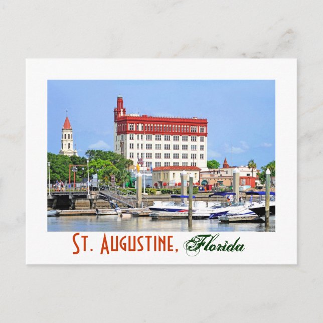 Saint Augustine, Florida, USA Vykort (Framsida)