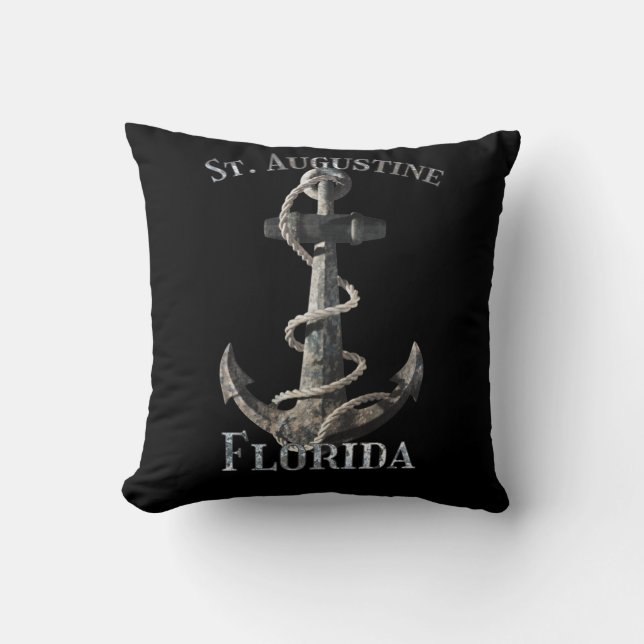 Saint Augustine Florida Vacation Nautical Anchor S Kudde (Framsida)