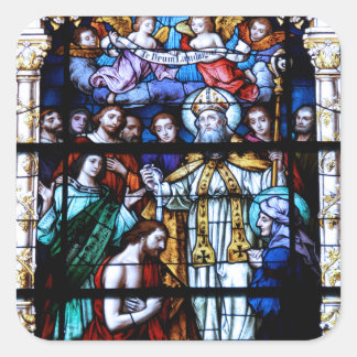 Saint Augustine-glaset Fyrkantigt Klistermärke