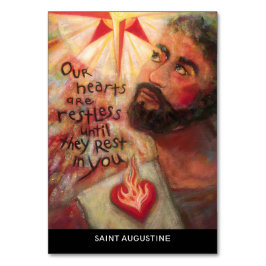 Saint Augustine Heliga Spirit Prayer Card Bordsnummer