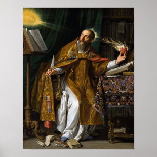 Saint Augustine Hippo - Philippe de Champaigne Poster