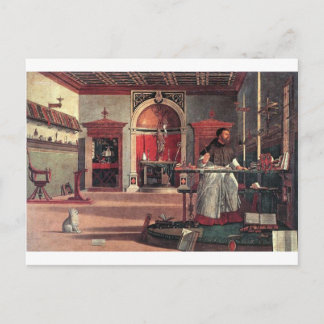 Saint Augustine i hans studie - Vittore Carpaccio Vykort