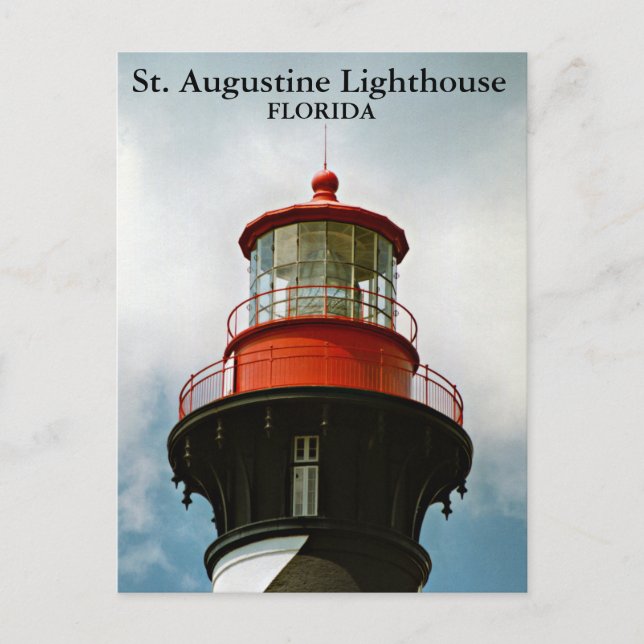 Saint Augustine Lighthouse, Florida Postcard Vykort (Framsida)