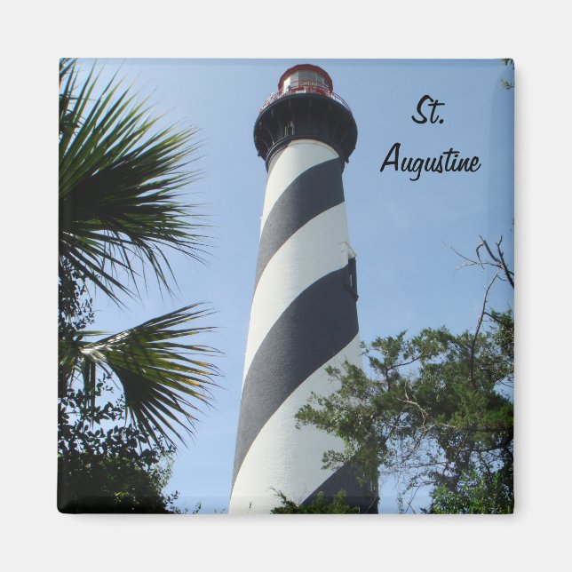 Saint Augustine Lighthouse Photo Magnet (Framsidan)