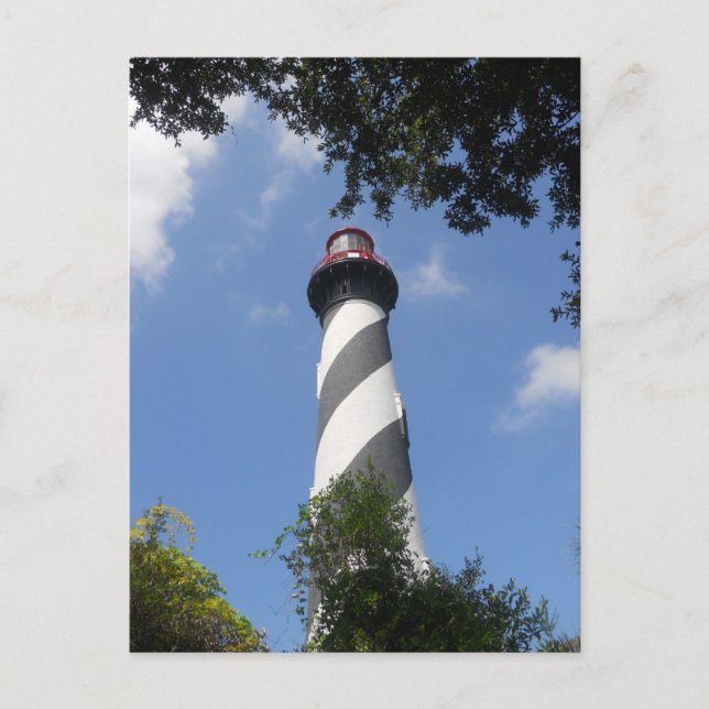 Saint Augustine Lighthouse, St Augustine, Florida  Vykort (Framsida)