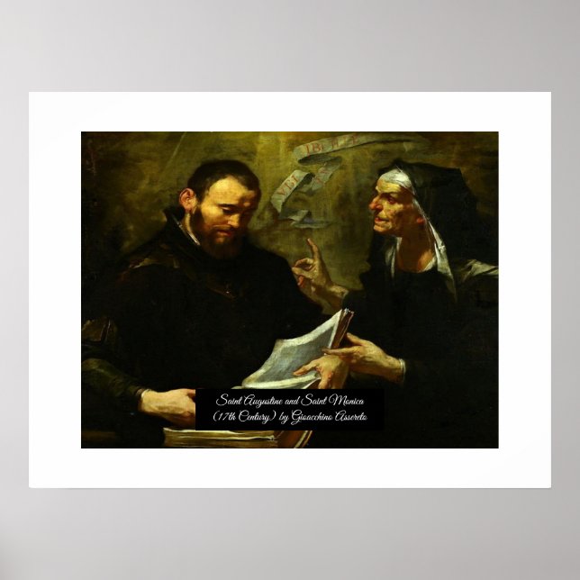 Saint Augustine och Saint Monica Poster (Framsidan)