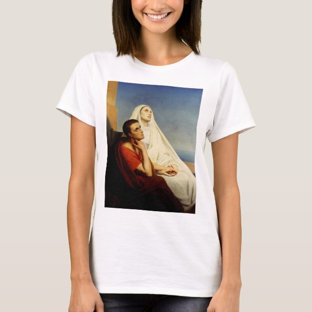 Saint Augustine och Saint Monica T Shirt (Framsida)