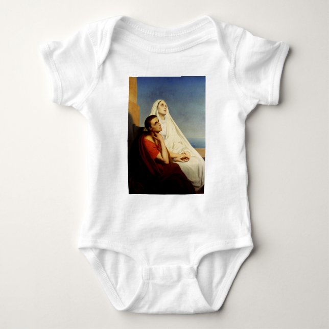 Saint Augustine och Saint Monica T Shirt (Framsida)