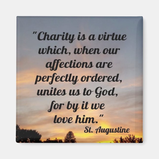 Saint Augustine Quote Magnet (Framsidan)